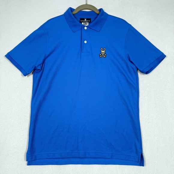 Psycho Bunny Polo Shirt Mens Medium 5 Classic Pique Short Sleeve Pima Cotton - Picture 2 of 14